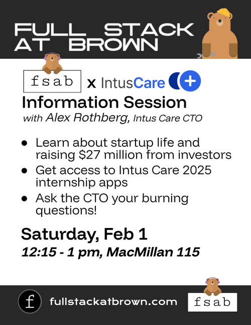 Flier for FSAB x Intus Care x FSAB event